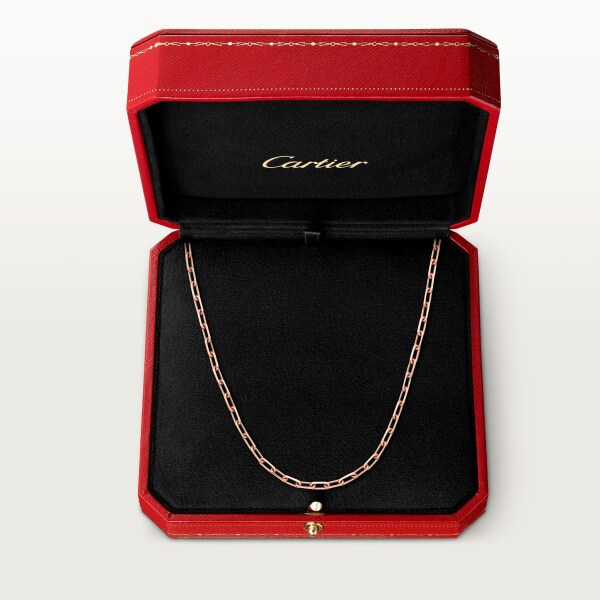 Santos de Cartier necklace, chain, medium model Rose gold