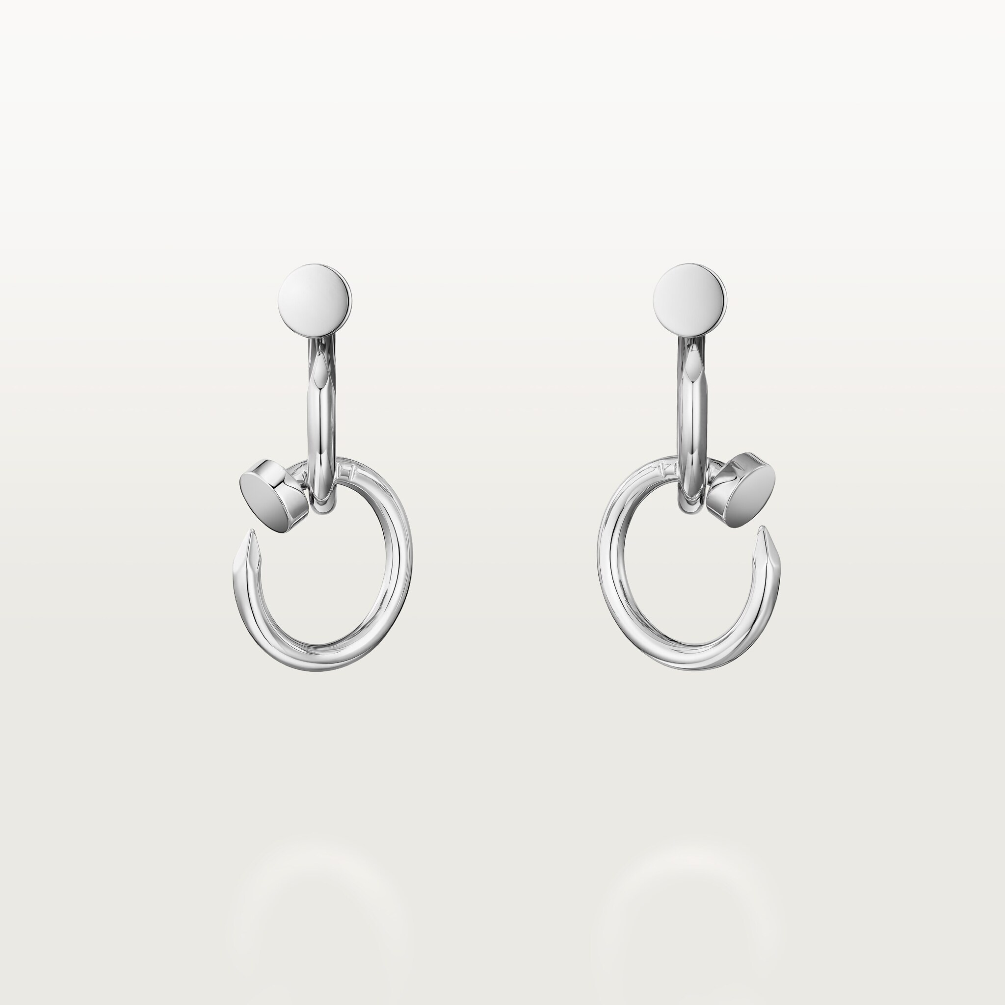 Juste un Clou earrings, doubleWhite gold