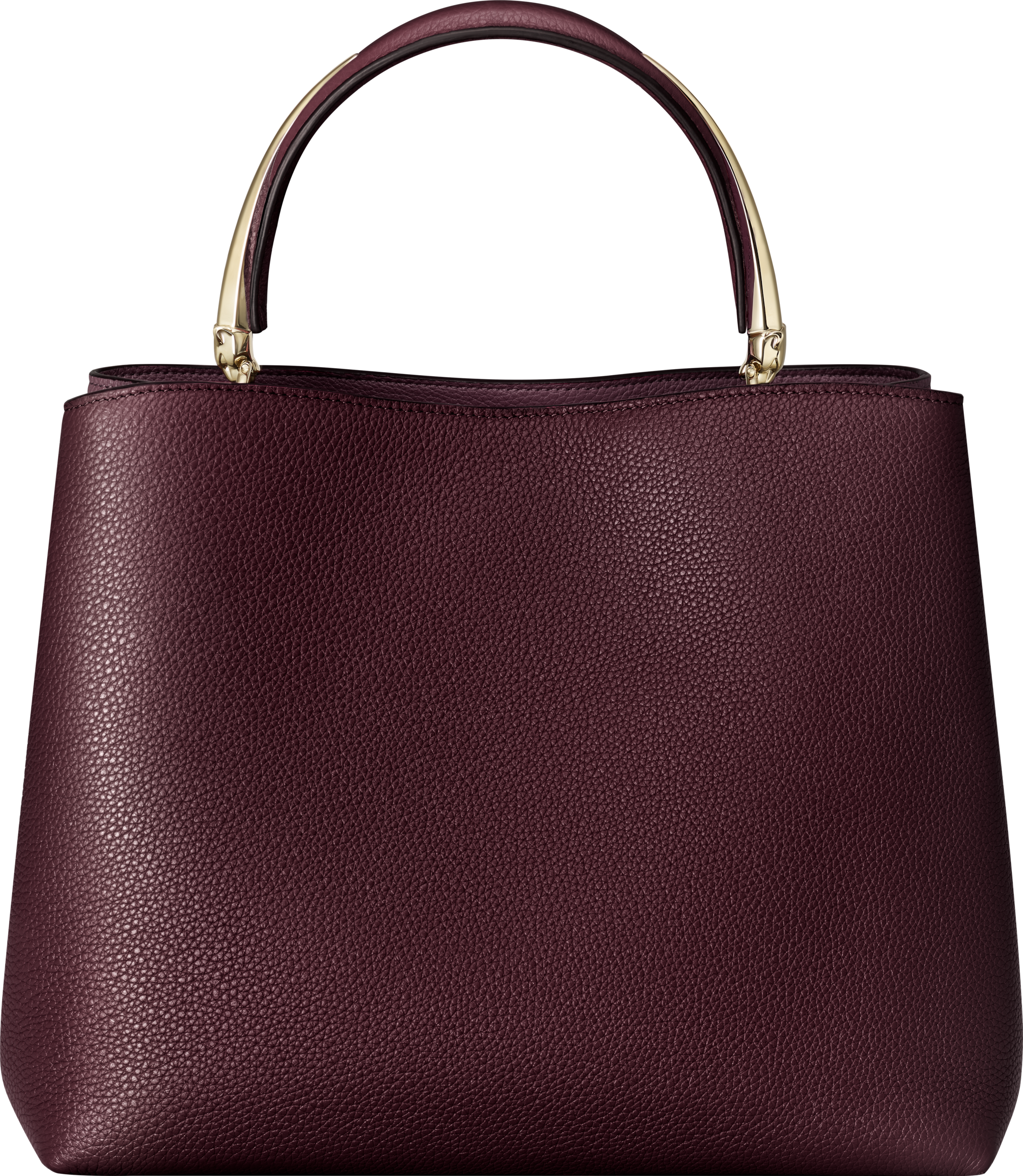 手袋，中型款，Panthère Double  葡萄紫色粒面小牛皮