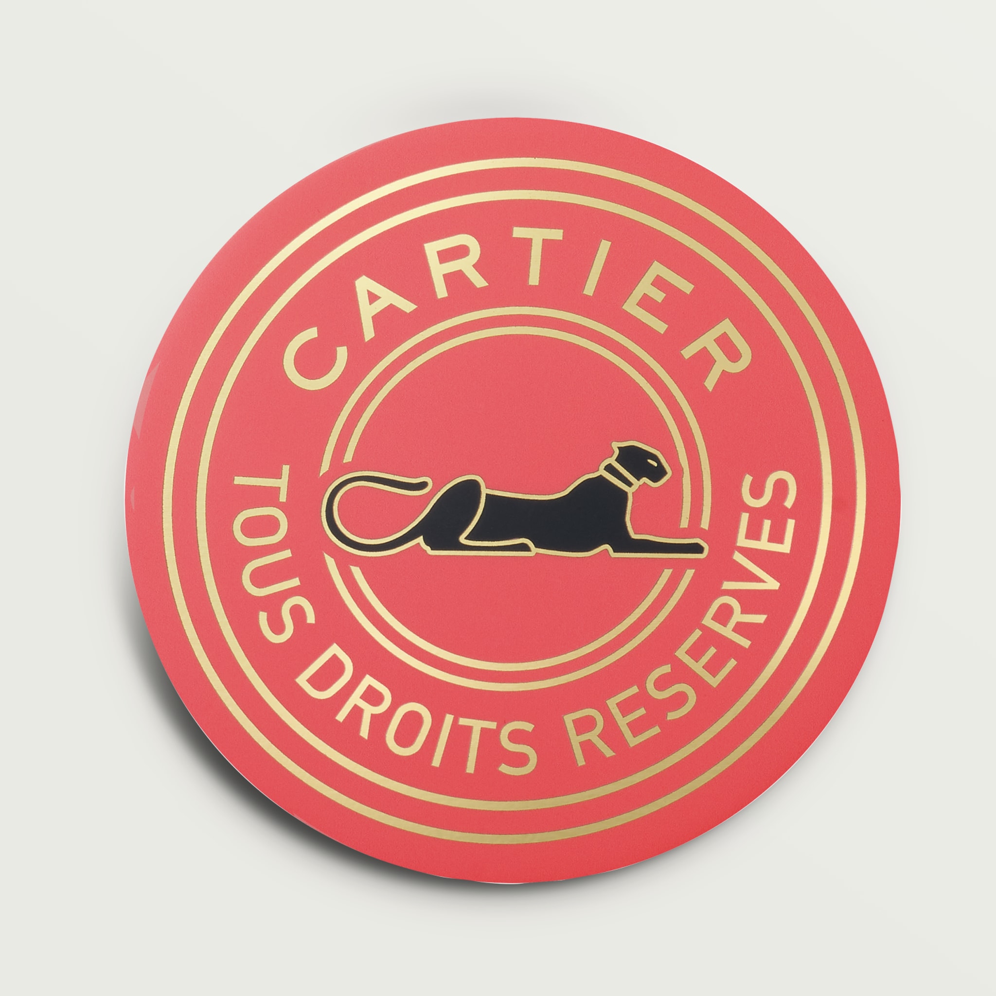 一套6件 Cartier Characters 杯墊阿加力膠
