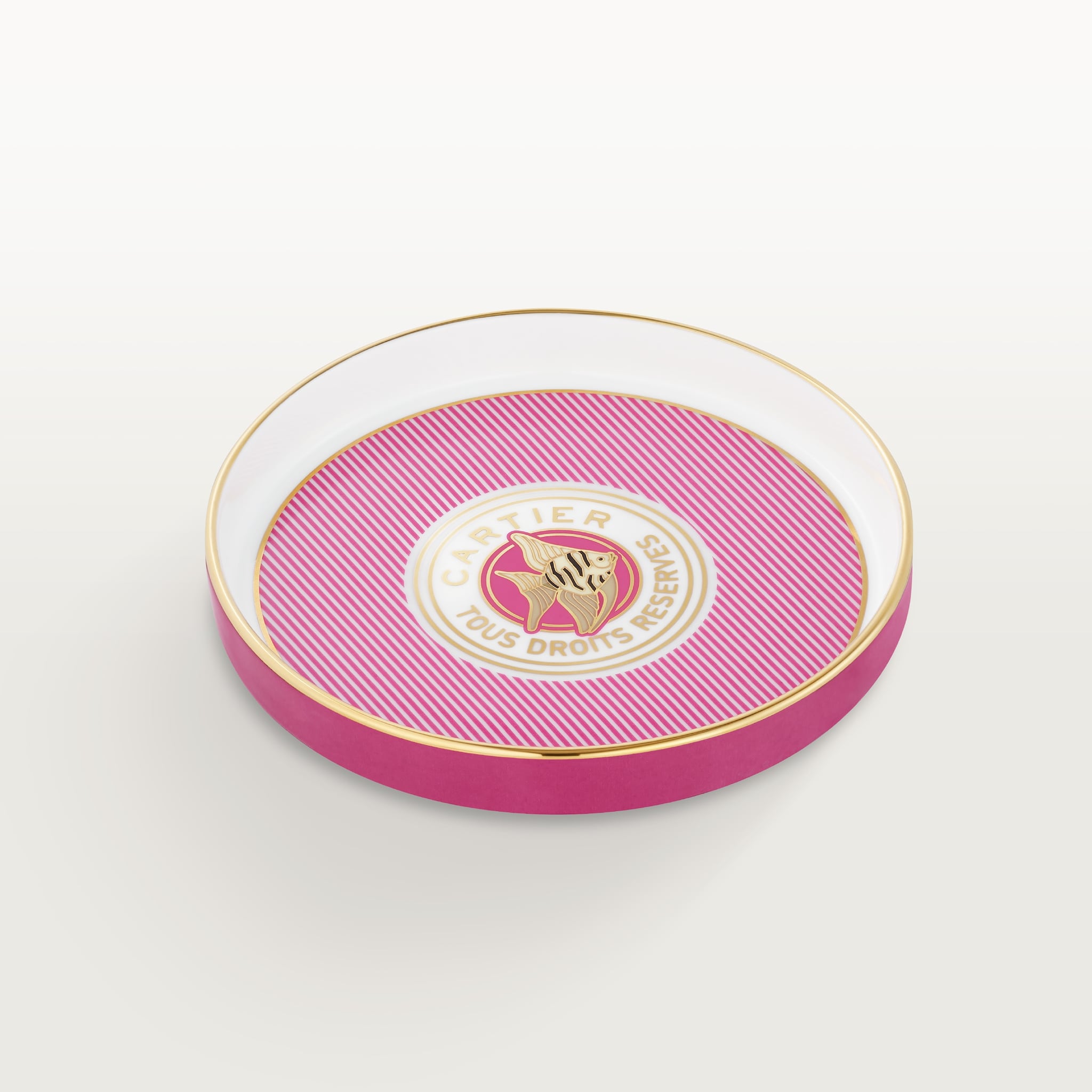 Cartier Characters round tray, small modelPorcelain