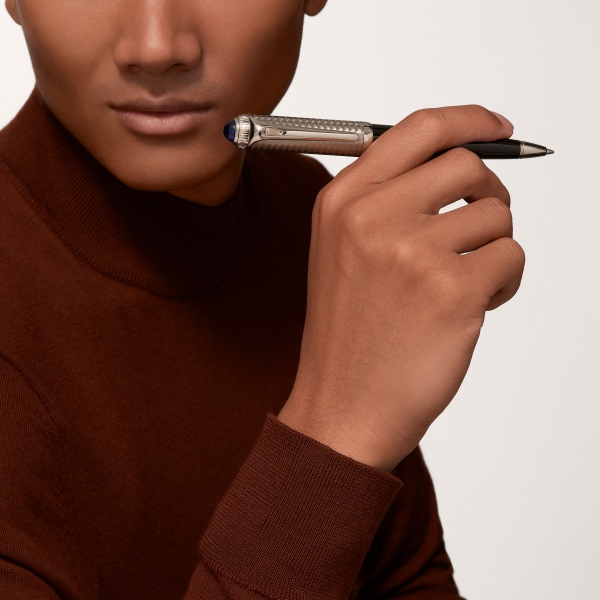 R de Cartier pen Engraved metal, composite, palladium finish