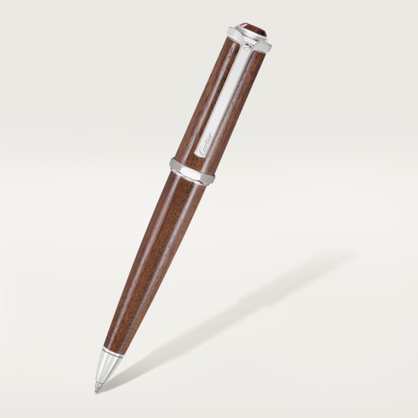 Santos-Dumont de Cartier pen Metal, rosewood, palladium finish