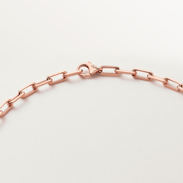 Santos de Cartier long necklace, chain, small model Rose gold