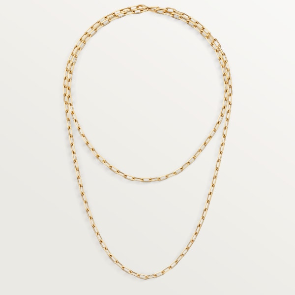 Santos de Cartier long necklace, chain, small model Yellow gold