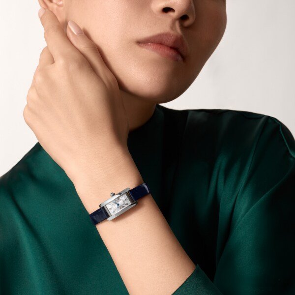 Tank Américaine 腕錶 迷你款，石英機芯，精鋼，皮革