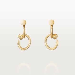 Juste un Clou earrings, double Yellow gold