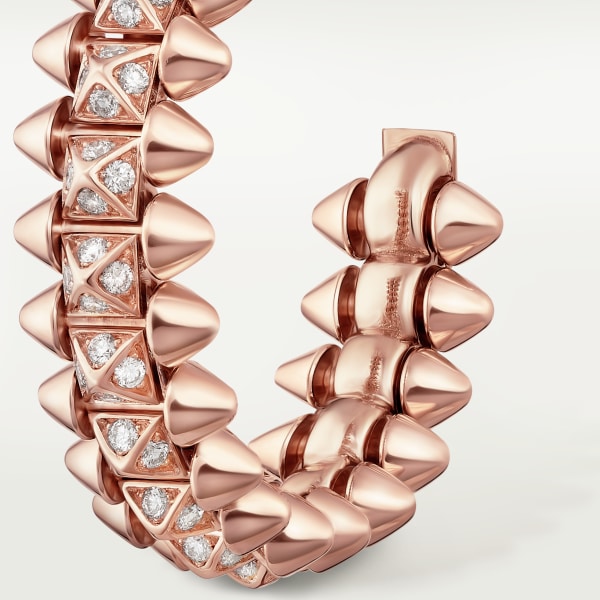 Clash de Cartier earrings Rose gold, diamonds