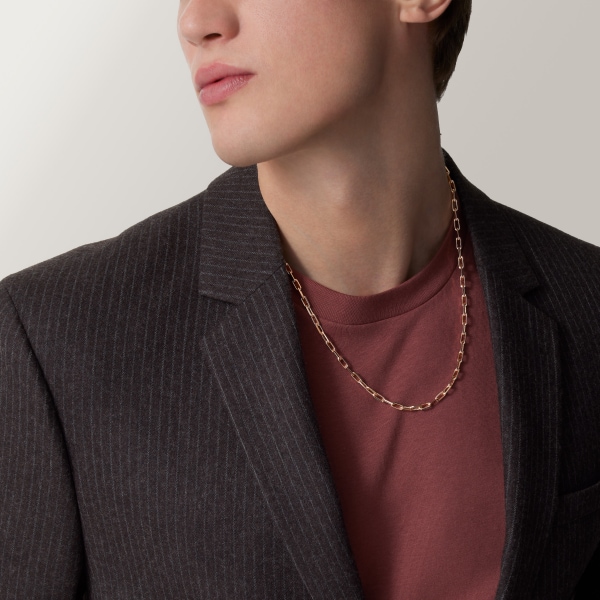 Santos de Cartier necklace, chain, small model Rose gold