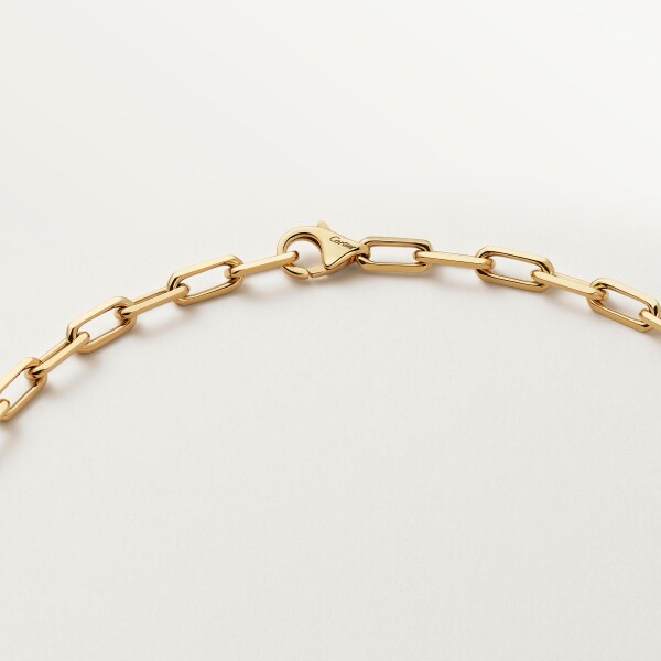 Santos de Cartier long necklace, chain, small model Yellow gold