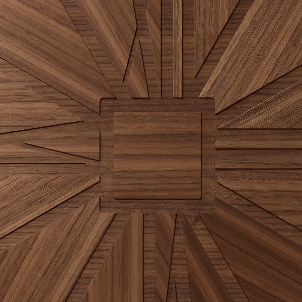 Santos de Cartier six-watch box Walnut wood, lacquered wood, palladium finish