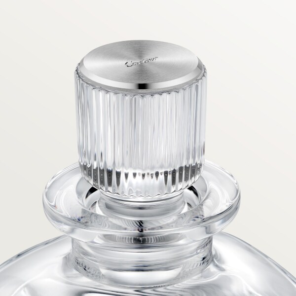 Santos de Cartier set of 1 decanter and 2 glasses Crystal and walnut wood