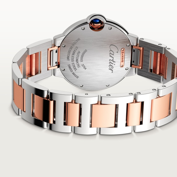 Ballon Bleu de Cartier 腕錶 36毫米，自動上鏈機械機芯，18K玫瑰金，精鋼