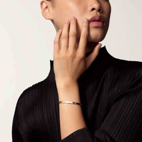 Love bracelet, small model, 10 diamonds Rose gold, diamond