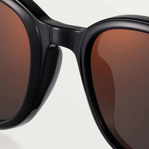 Première de Cartier 太陽眼鏡 黑色複合材質，灰色鏡片