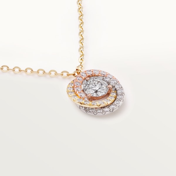 Trinity necklace White gold, yellow gold, rose gold