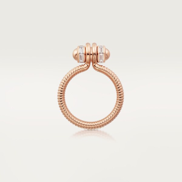 Ecrou de Cartier ring, diamond Rose gold, diamond