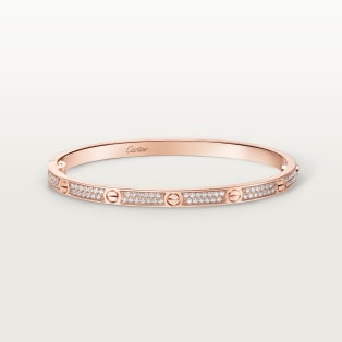 <span class='lovefont'>A </span> bracelet, small model, paved Rose gold, diamond