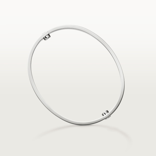 Love 手鐲，經典款，磨砂  白色黃金，磨砂飾面