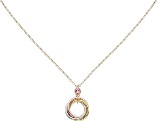 Trinity Kette White gold, yellow gold, rose gold, pink spinel
