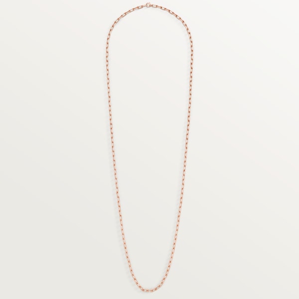 Santos de Cartier long necklace, chain, small model Rose gold