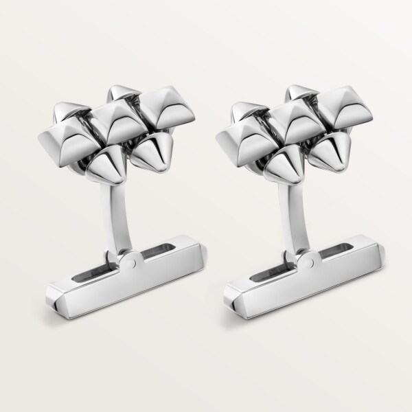 Clash de Cartier 袖扣 白色黃金