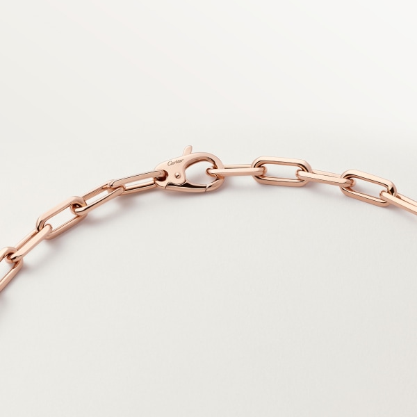 Santos de Cartier necklace, chain, medium model Rose gold