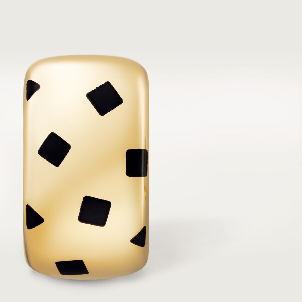 Panthère de Cartier earrings Yellow gold, lacquer 