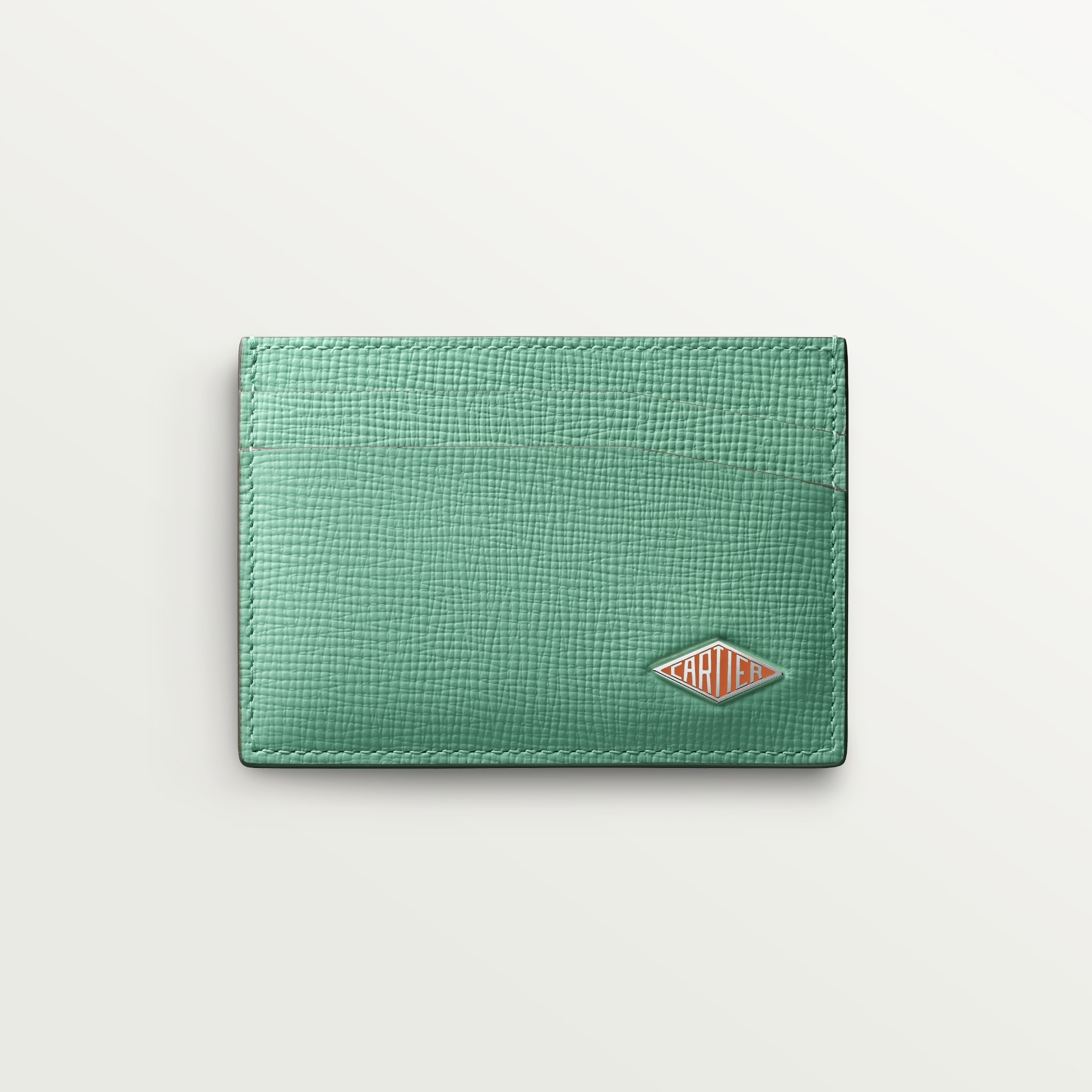 Cartier Losange Small Leather Goods, Card holderGrained tangerine jade calfskin