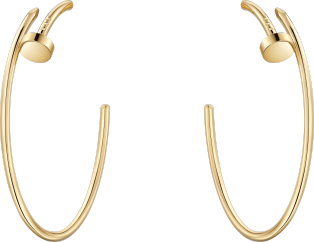 Juste un Clou hoop earrings, large model Yellow gold