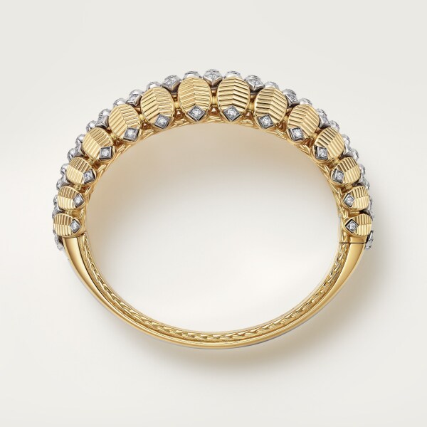 Grain de Café bracelet  Yellow gold, white gold, diamonds