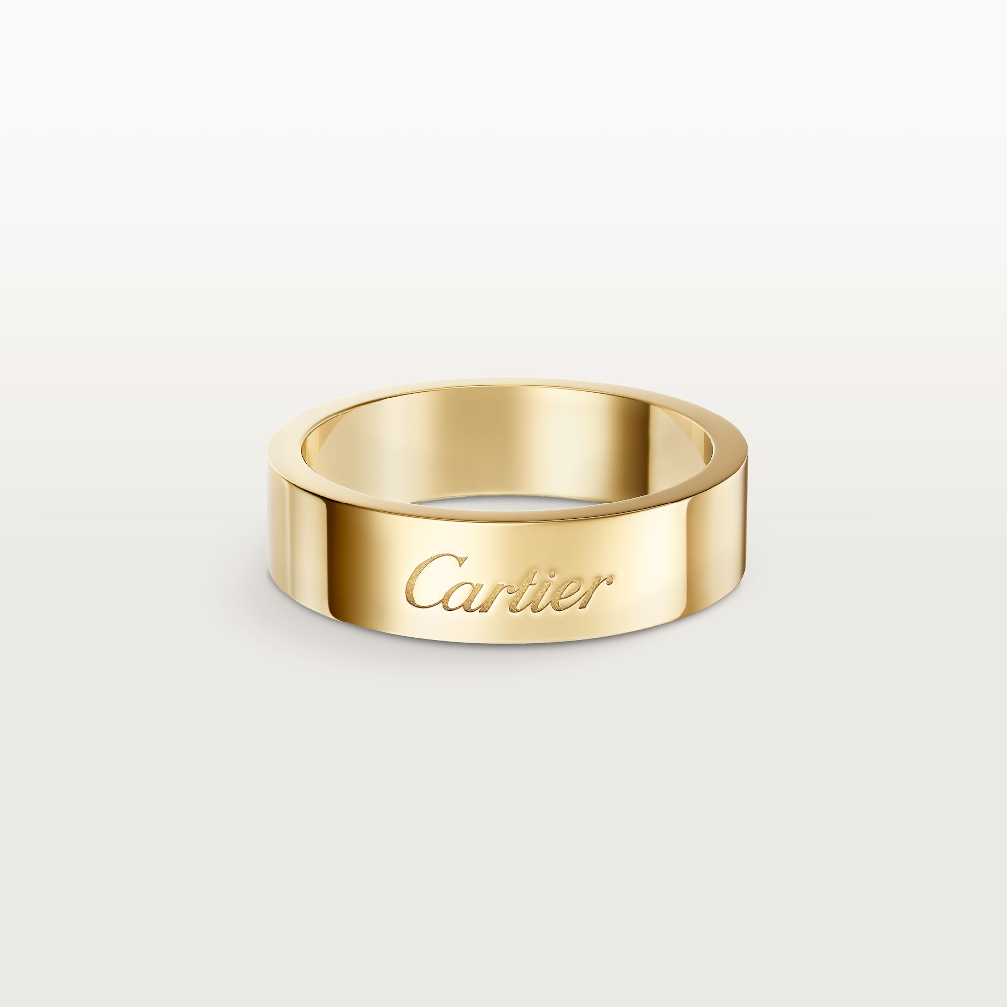 C de Cartier 結婚戒指，寬5毫米18K黃金