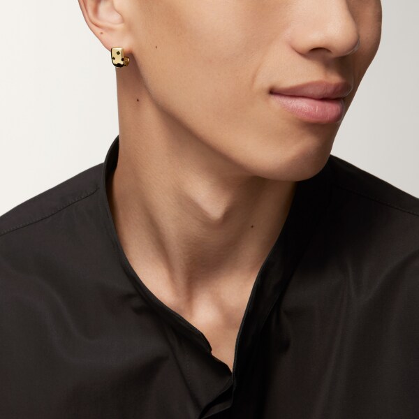 Panthère de Cartier earrings Yellow gold, lacquer 
