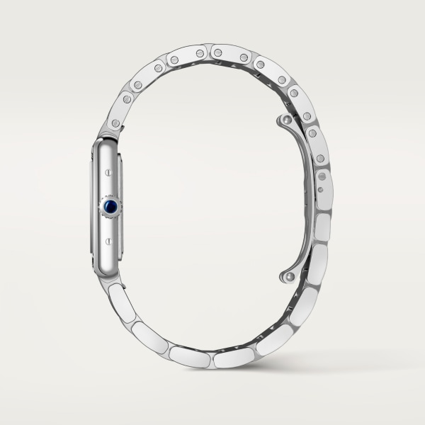 Tank Must SolarBeat™ 腕錶 小型款，SolarBeat™ 光電機芯，精鋼，精鋼錶鏈