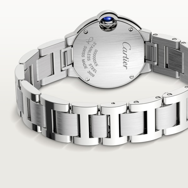 Ballon Bleu de Cartier 腕錶 28毫米，石英機芯，精鋼，鑽石