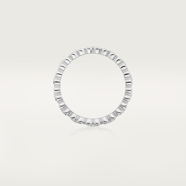 Broderie de Cartier 戒指 18K白色黃金，鑽石