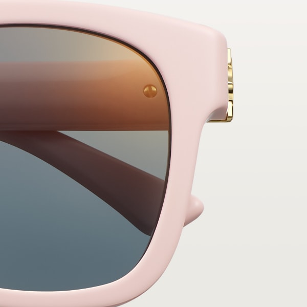 C de Cartier 太陽眼鏡 粉紅色醋酸纖維，灰色鏡片