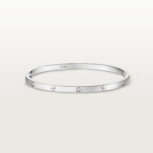 <span class='lovefont'>A </span> bracelet, small model, 6 diamonds White gold, diamonds