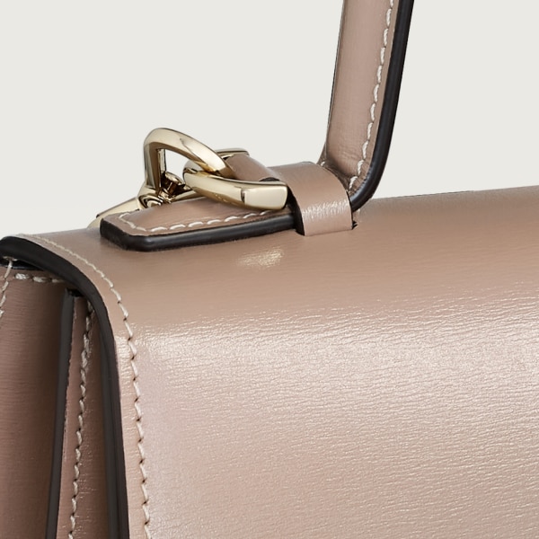 手袋，小型款，Panthère C de Cartier  土褐色小牛皮，金色飾面