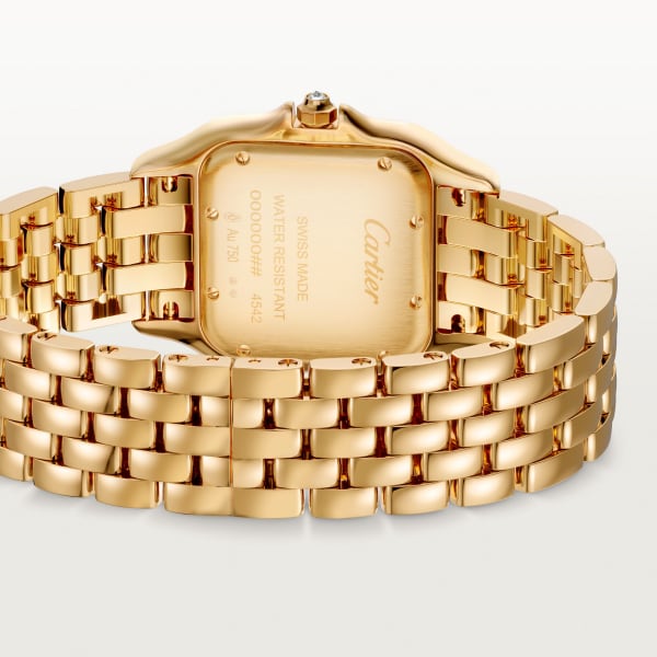 Panthère de Cartier 腕錶 中型款，石英機芯，黃金，鑽石