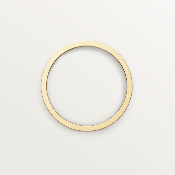 Vendome Louis Cartier 結婚戒指，寬2.5毫米 18K白色黃金，18K玫瑰金，18K黃金