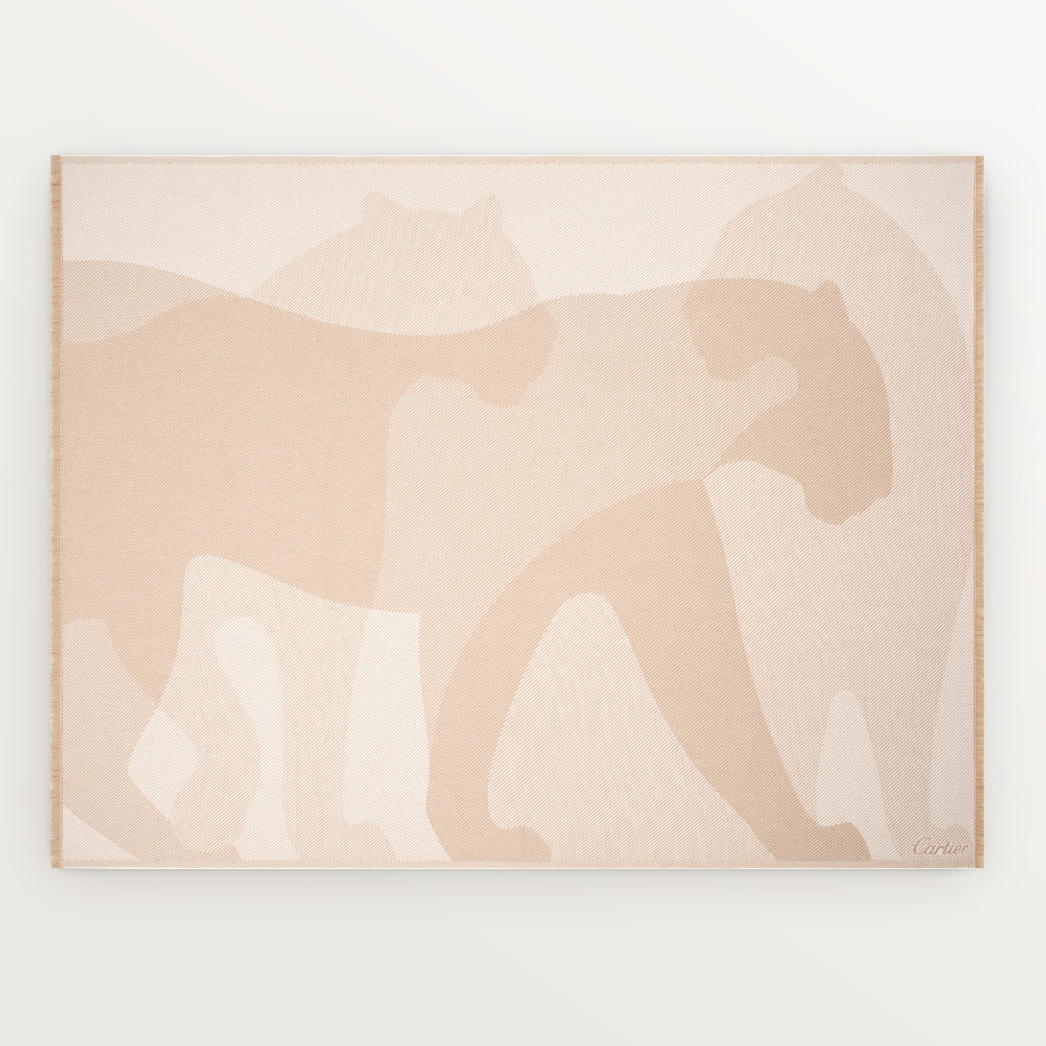 Panthère de Cartier 毛毯羊毛及羊絨